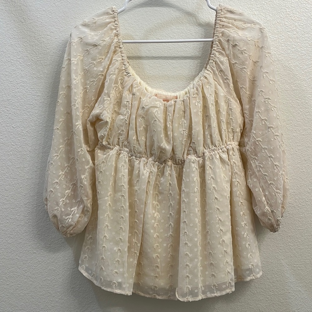 VERSONA PEPLUM BLOUSE